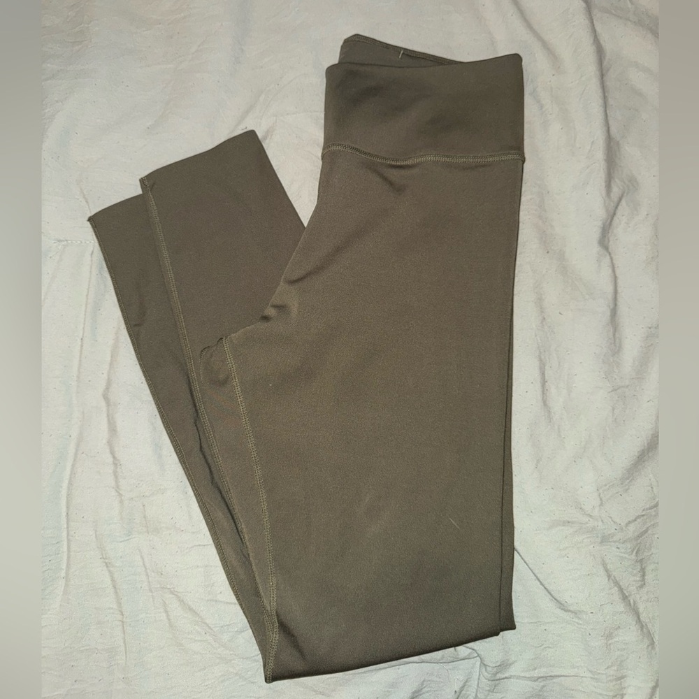 Nike size medium leggings olive green